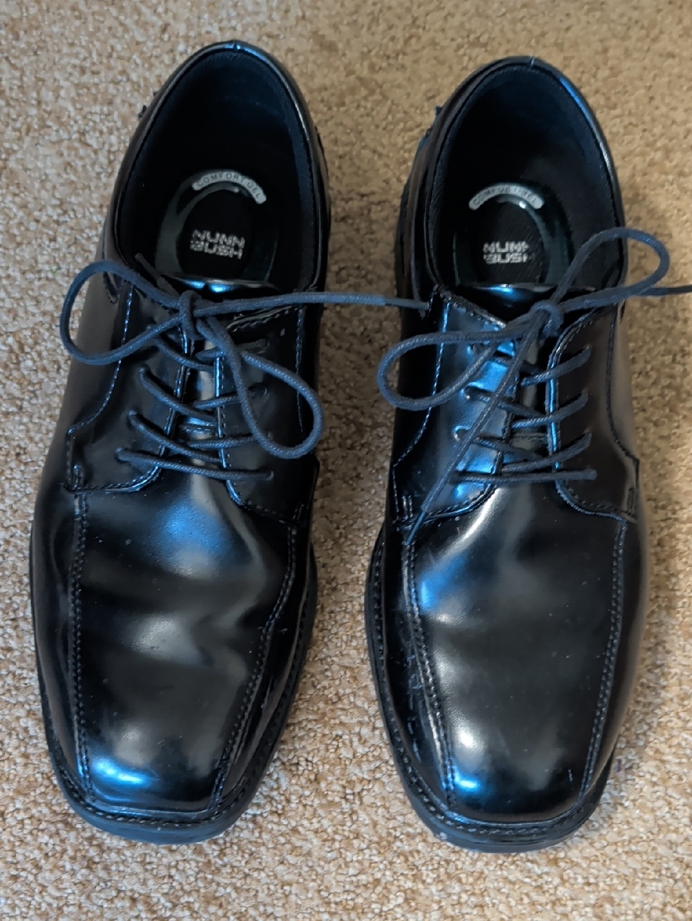 Nunn Bush Men’s Black Lace-Up Oxford Dress Shoes
